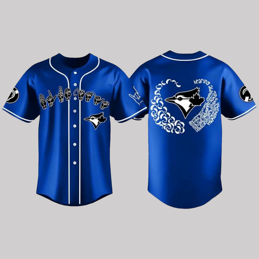 Toronto Blue Jays Deaf And Hard Of Hearing Awareness  Baseball Giveaway Jersey 2025