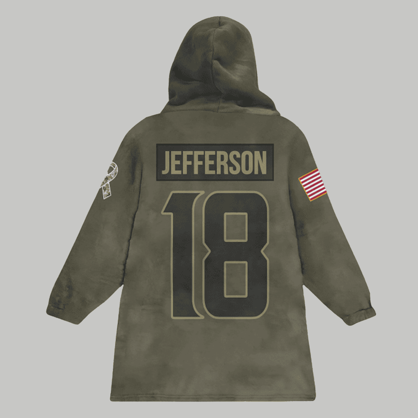 Vikings Justin Jefferson USA Unisex Blanket Hoodie - Clothingus Diamond