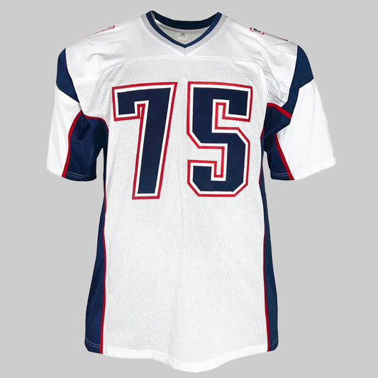 Vince WilfOrk Signed New England White Football Jersey 2025