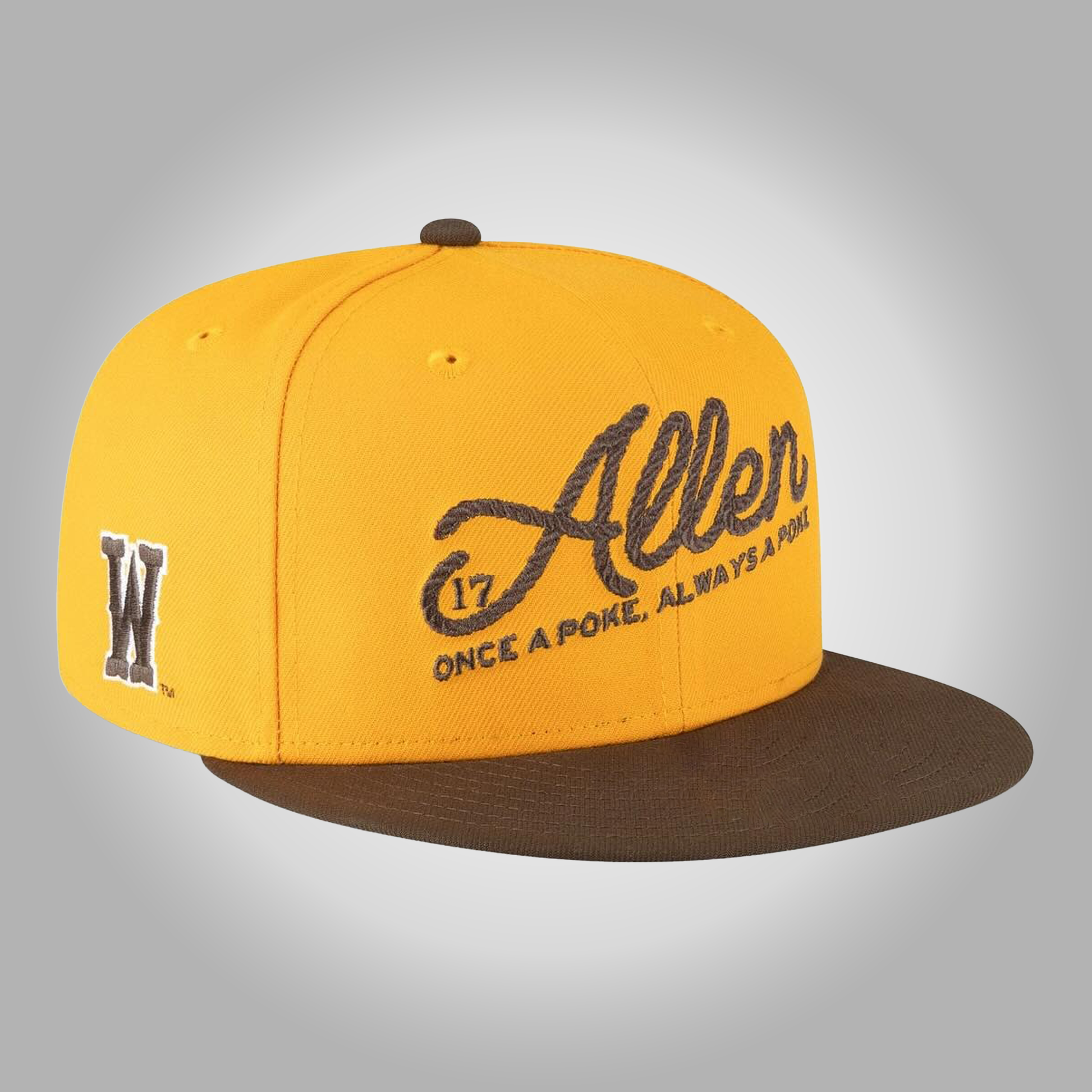 Wyoming Cowboys Josh Allen Once A Poke Always A Pire Hat - Clothingus Diamond
