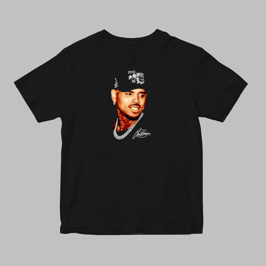 Chris Brown Breezy Bowl Large Autographed T-Shirt 2025