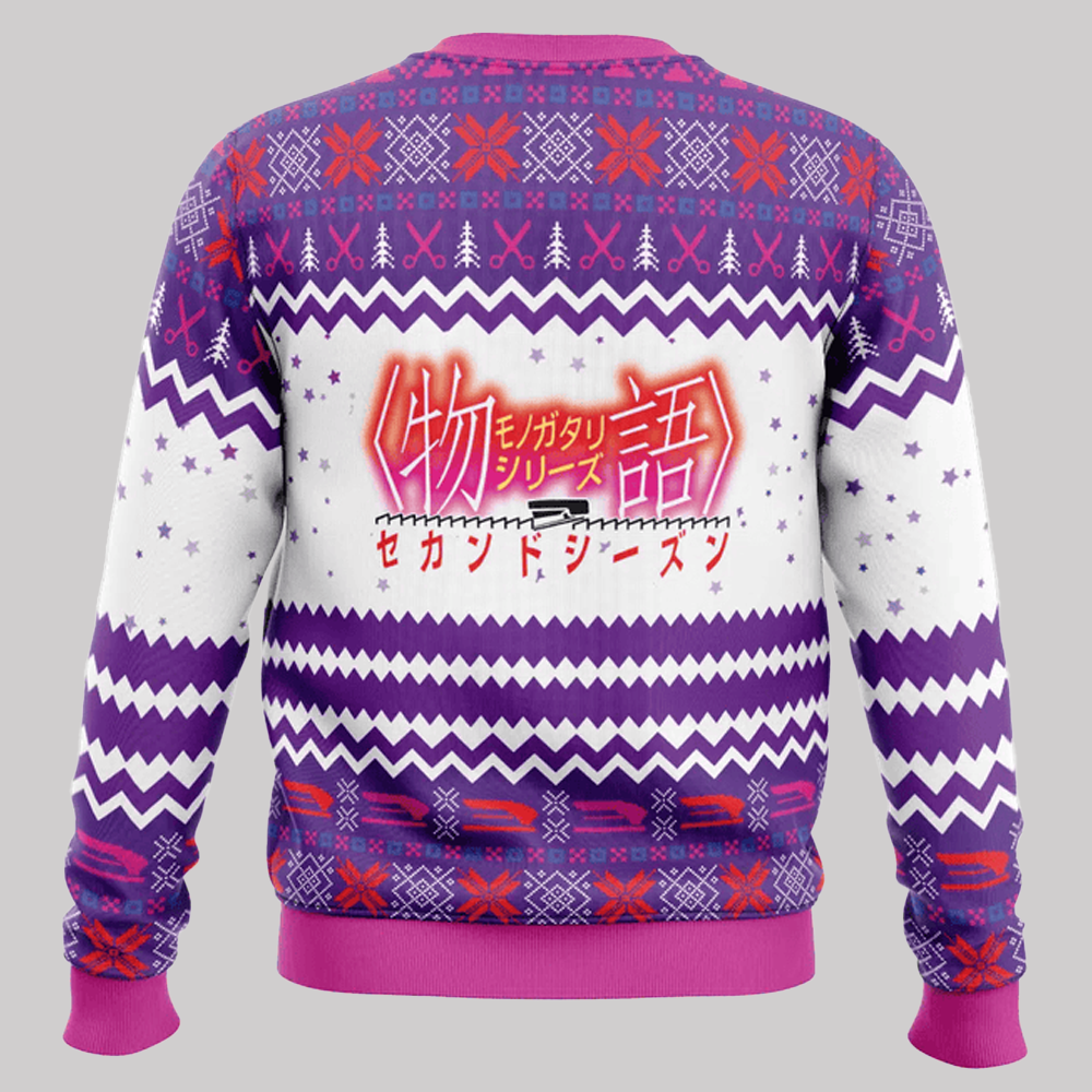 2025 Monogatari Girls Bakemonogatari Ugly Christmas Sweater