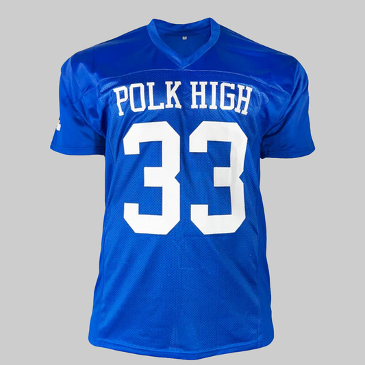 Ed O'Neill Ai Bundy Signed Ai Inscription Polk Hight Blue Football Jersey 2025