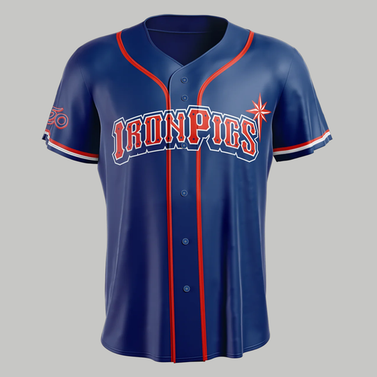 Lehigh Valley Ironpigs 250 Navy Jersey