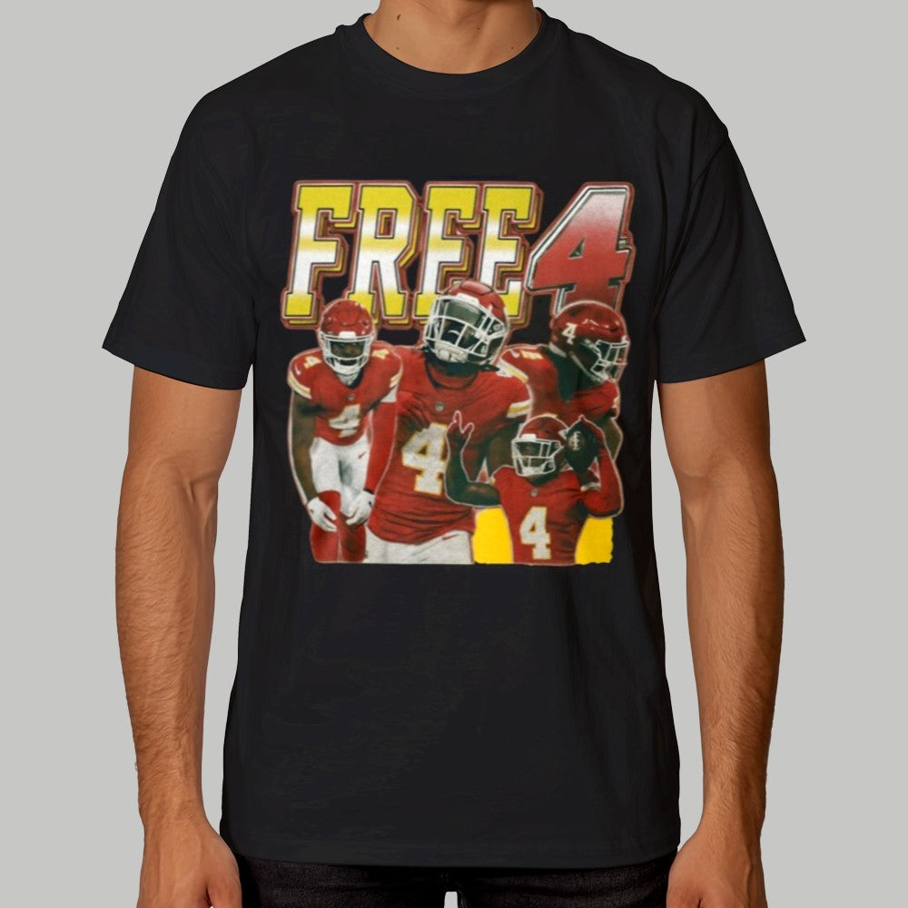 Travis Kelce Free 4 Rashee Rice Shirt - Clothingus Diamond